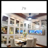 7FT Stainless Steel Series - Wall Mounted Aquarium