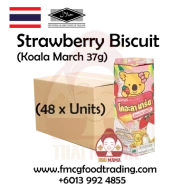 Lotte Koala's March Strawberry 37g x 6 x 8 Trays [Halal] Koala March