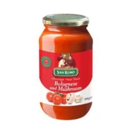 SAN REMO Pasta Sauce Bolognese & Mushroom 500gm Bottle (12 Units Per Carton)