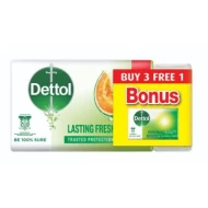 [PRE ORDER ONLY ETA 12-14 Working Days] DETTOL BODY SOAP LASTING FRESH 100G 3+1 (J)
