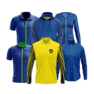 CSS 001 CUTOME MADE SUBLIMATION TSHIRT COLLAR LONG SLEEVE (SIZE: XS-2XL)