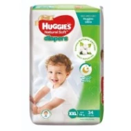 [PRE ORDER ONLY ETA 12-14 Working Days] HUGGIES NATURAL SOFT DIAPER SJP XXL34S