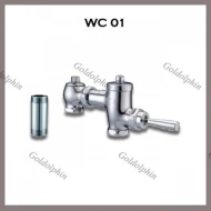 Exposed WC Flush Valve complete with 60mm Inlet Pipe