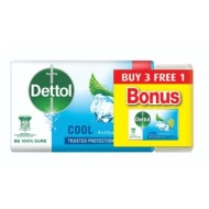 [PRE ORDER ONLY ETA 12-14 Working Days] DETTOL BODY SOAP COOL 100G 3+1 (J)