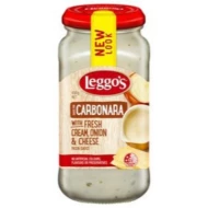 LEGGO'S Carbonara Pasta Sauce 490gm Bottle (6 Units Per Carton)
