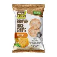 RICE UP- POPPED BROWN RICE CHIPS with CHEESE 60g (24 Units Per Carton)