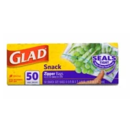 [PRE ORDER ONLY ETA 12-14 Working Days] GLAD FOOD STORAGE ZIPPER SNACK 12 50CT