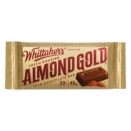 WHITTAKER'S Slabs Almond Gold 45gm Pack (10 units perCarton)