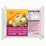 Mini Red Bean Bun (9 pcs - 270g) (24 Units Per Carton)