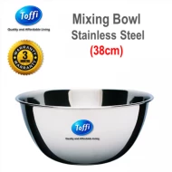 [TOFFI] 38cm Deep Mixing Bowl Stainless Steel (K6338)