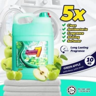 JASMIN 7 LIQUID DETERGENT 5IN1 10L - GREEN APPLE 1X5