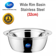 [TOFFI] 32cm Basin Extra Thick 0.06cm Stainless Steel (K4432)